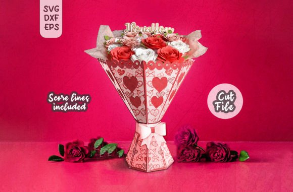 Bouquet of Paper Flowers Ramo De Flores Graphics for Crafts