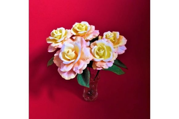 Climbing Rose 3D SVG Paper Flowers