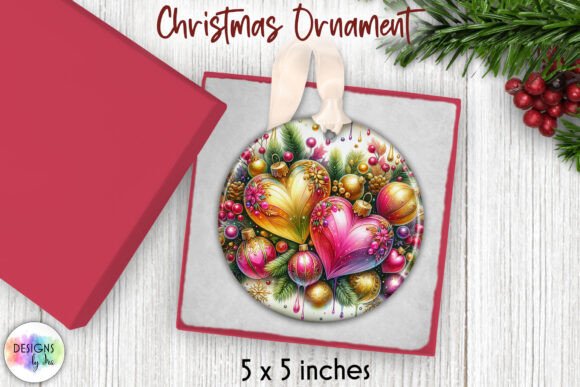Elegant Christmas Ornament PNG for Crafting and Design