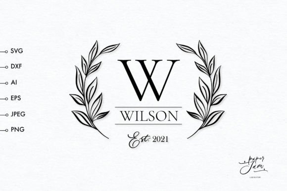 Family Monogram Svg for Crafts and Graphics