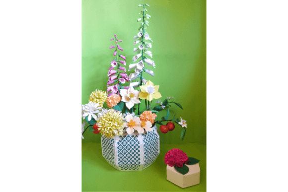 Fiore Flower Bouquet 3D SVG for Floral Compositions