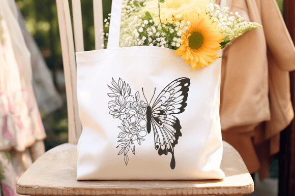 Floral Butterfly SVG for Crafts and Graphics