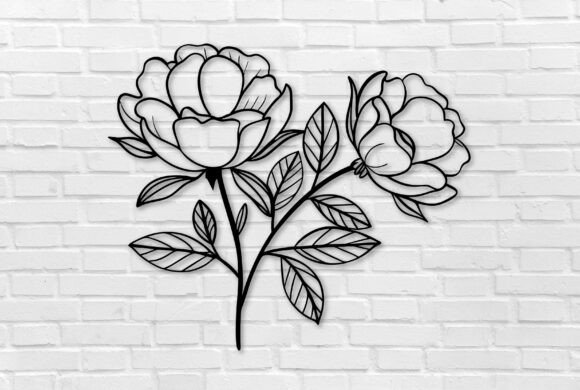 Floral Laser Cut Wall Decor for Creative Projects
