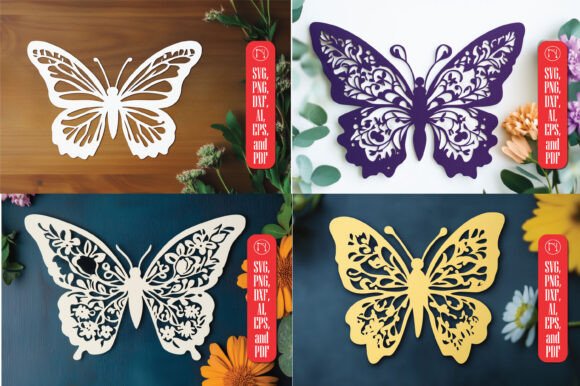 Laser Cut Butterfly SVG for Ornaments and Decor