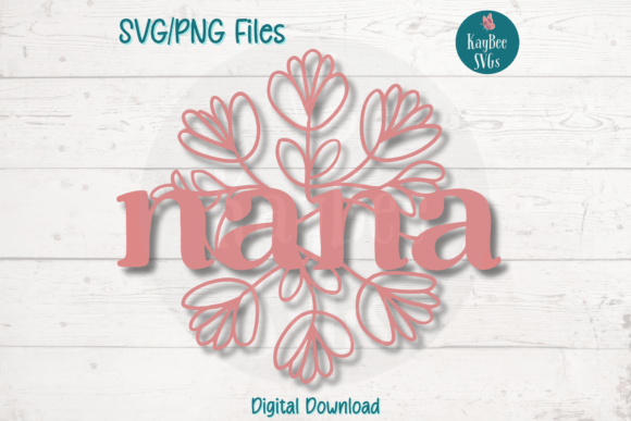 Nana Boho Floral Graphics for T-Shirt Designs
