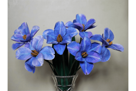 Open Dutch Tulips 3D SVG Paper Flowers for Digital Products